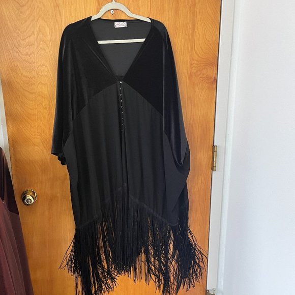 Free People Velvet Dreams Fringe Kimono - Picture 4 of 6